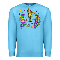 Ocean Blue mardi gras craw fish olivia Premium Sweatshirt - OliviaCreatesArt