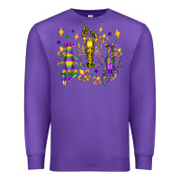 Purple mardi gras craw fish olivia Premium Sweatshirt - OliviaCreatesArt