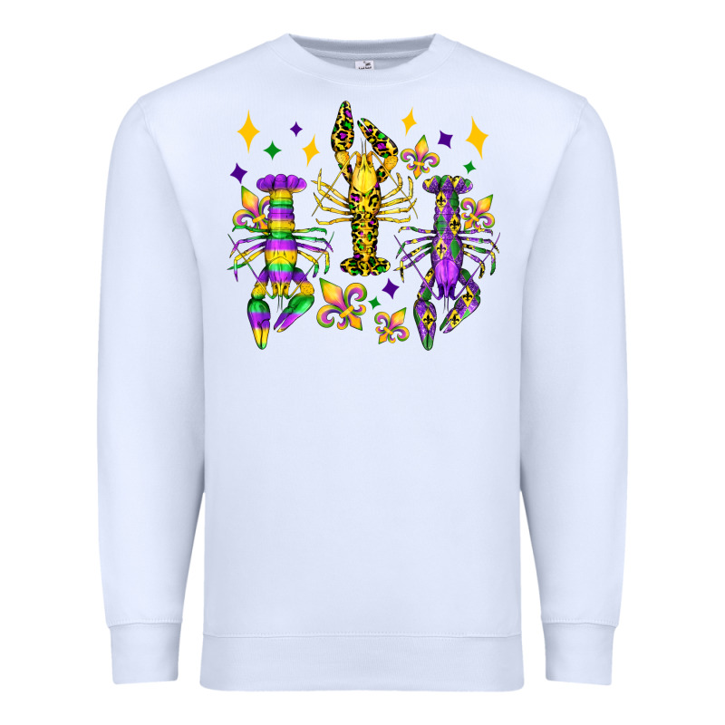 Mardi Gras Craw Fish Olivia Premium Sweatshirt by OliviaCreatesArt | Teevron