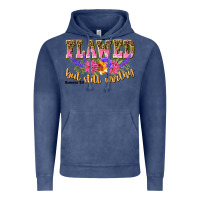 Vintage Denim flawed but still worthy romans 5 8 Vintage Hoodie - NancyCooperArtShop