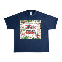 Navy christian christmas  jesus the reason Urban Heavy Tee - MaliasSmallBusiness