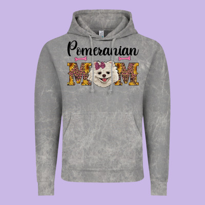 Western Mom Pomeranian Vintage Hoodie Designed By Ranaportraitstore