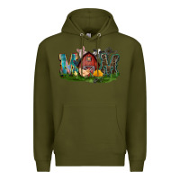 Army Green Barn Mom Mother's Day Premium Hoodie - CowGirlArtShop