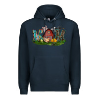 Navy Barn Mom Mother's Day Premium Hoodie - CowGirlArtShop