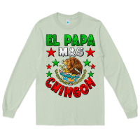 Matcha El Papa Mas Chingon Mexican Flag Long Sleeve Tee - LillyAllenDesigns