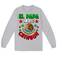 Moon Dust El Papa Mas Chingon Mexican Flag Long Sleeve Tee - LillyAllenDesigns