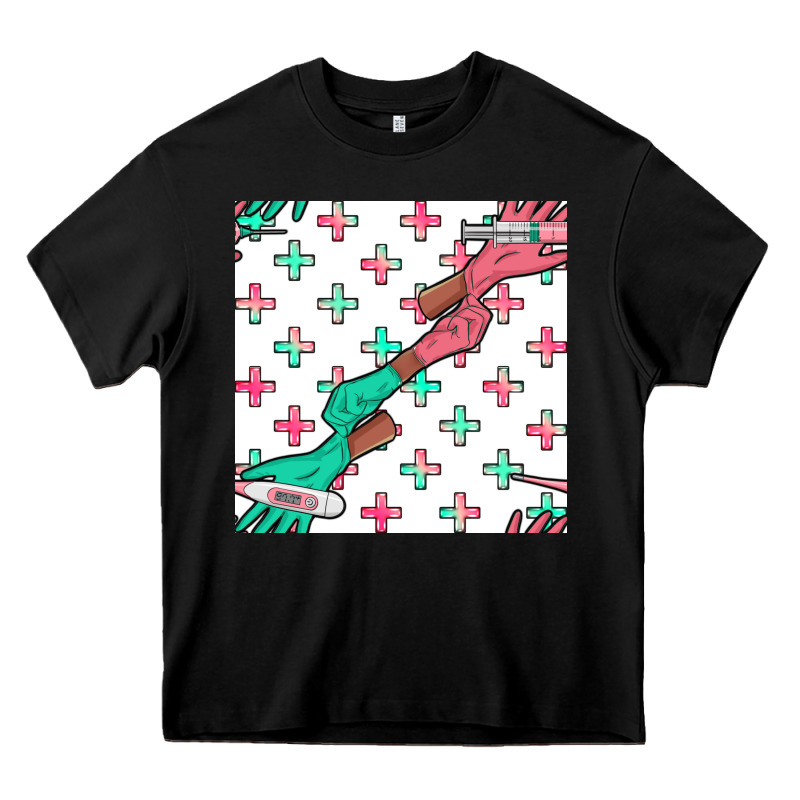 Nurse Gloves Seamless Pattern Heavy Core Tee by BundleAndBundleShop | Teevron