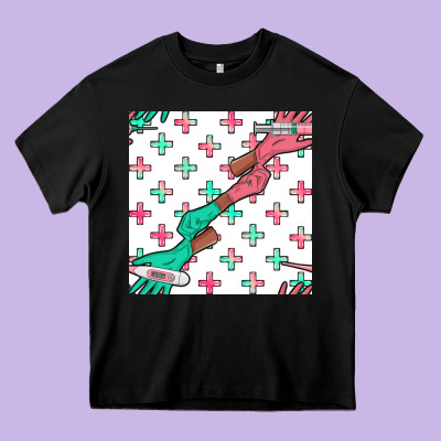 Nurse Gloves Seamless Pattern Heavy Core Tee Designed By Bundleandbundleshop