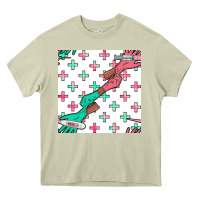 Mossy Nurse Gloves Seamless Pattern Heavy Core Tee - BundleAndBundleShop