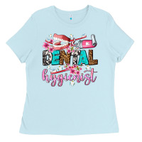 Baby Blue dental hygienist Ladies Tee - AdoDesignShop