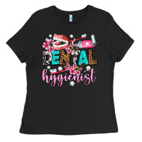 Black dental hygienist Ladies Tee - AdoDesignShop