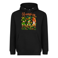Black Hanging with my gnomies Heavyweight Hoodie - HowdyJamesFarm