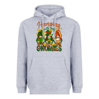 Heather Grey Hanging with my gnomies Heavyweight Hoodie - HowdyJamesFarm