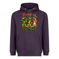 Plum Hanging with my gnomies Heavyweight Hoodie - HowdyJamesFarm