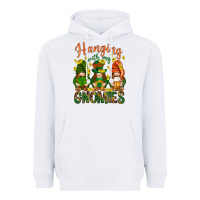 White Hanging with my gnomies Heavyweight Hoodie - HowdyJamesFarm
