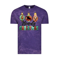 Cloud Purple howdy christmas Vintage Tee - MaliasSmallBusiness