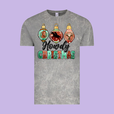 Howdy Christmas Vintage Tee Designed By Maliassmallbusiness