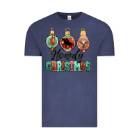 Vintage Denim howdy christmas Vintage Tee - MaliasSmallBusiness