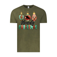 Vintage Olive howdy christmas Vintage Tee - MaliasSmallBusiness