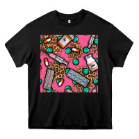 Black Medicines And Pills Seamless Pattern Heavy Core Tee - BundleAndBundleShop