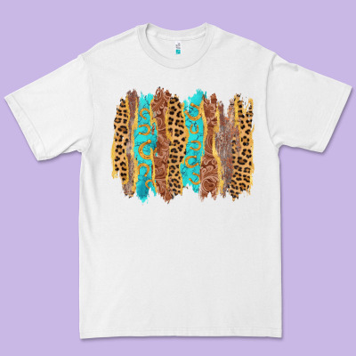 Western Brushstrokes Premium Tee Designed By Adodesignshop