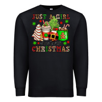 Black just a girl who loves christmas Premium Sweatshirt - OliviaCreatesArt