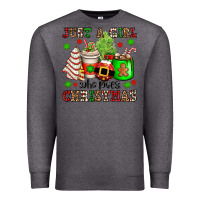 Charcoal Heather just a girl who loves christmas Premium Sweatshirt - OliviaCreatesArt