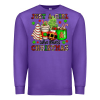 Purple just a girl who loves christmas Premium Sweatshirt - OliviaCreatesArt