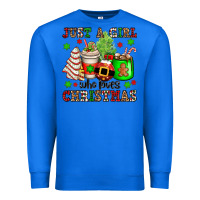True Royal just a girl who loves christmas Premium Sweatshirt - OliviaCreatesArt