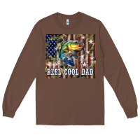 Chestnut 4th of July Western Reel Cool Dad Bass Long Sleeve Tee - LillyAllenDesigns