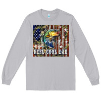 Moon Dust 4th of July Western Reel Cool Dad Bass Long Sleeve Tee - LillyAllenDesigns