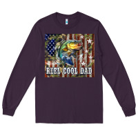 Plum 4th of July Western Reel Cool Dad Bass Long Sleeve Tee - LillyAllenDesigns