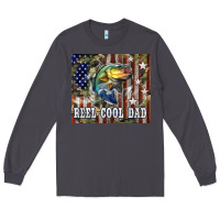 Smoke 4th of July Western Reel Cool Dad Bass Long Sleeve Tee - LillyAllenDesigns