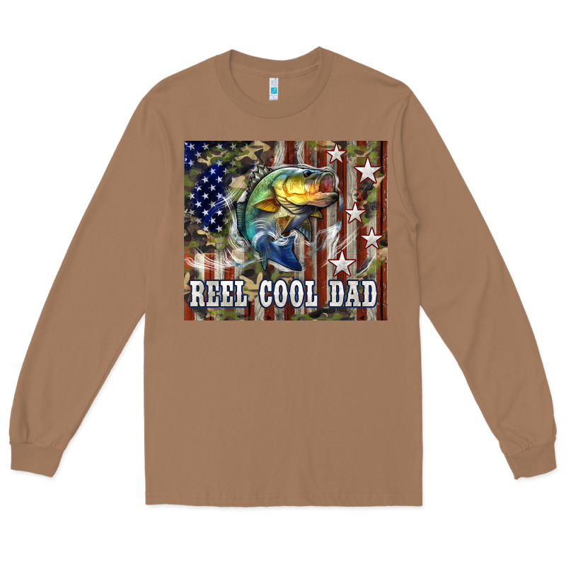 4th Of July Western Reel Cool Dad Bass Long Sleeve Tee by LillyAllenDesigns | Teevron