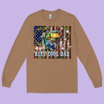 4th Of July Western Reel Cool Dad Bass Long Sleeve Tee Designed By Lillyallendesigns