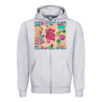 Heather Grey sewing crafting each day keeps the crazy away Zipper Hoodie - TumblerDesignByShophia