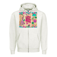 Oatmeal Heather sewing crafting each day keeps the crazy away Zipper Hoodie - TumblerDesignByShophia