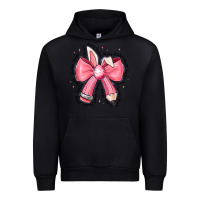 Black easter bunny pencil bow Urban Hoodie - CowhideDigitalArt