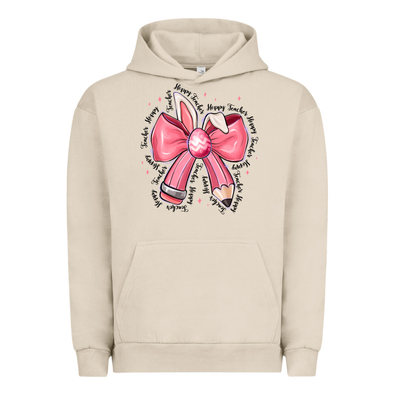 Easter Bunny Pencil Bow Urban Hoodie by CowhideDigitalArt | Teevron