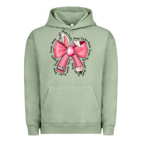 Pigment Oil Green easter bunny pencil bow Urban Hoodie - CowhideDigitalArt