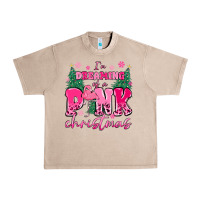 French Oak i'm dreaming of a pink christmas flamingo Urban Heavy Tee - MaliasSmallBusiness