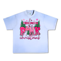 Grape Ice i'm dreaming of a pink christmas flamingo Urban Heavy Tee - MaliasSmallBusiness