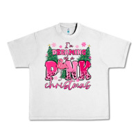 Lunar Rock i'm dreaming of a pink christmas flamingo Urban Heavy Tee - MaliasSmallBusiness