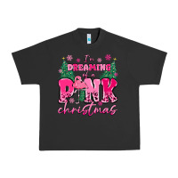 Pigment Black i'm dreaming of a pink christmas flamingo Urban Heavy Tee - MaliasSmallBusiness