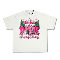 Pistachio i'm dreaming of a pink christmas flamingo Urban Heavy Tee - MaliasSmallBusiness