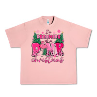 Salmon i'm dreaming of a pink christmas flamingo Urban Heavy Tee - MaliasSmallBusiness