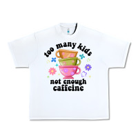 White too many kids not enough caffeine Urban Heavy Tee - JahusDesignShop