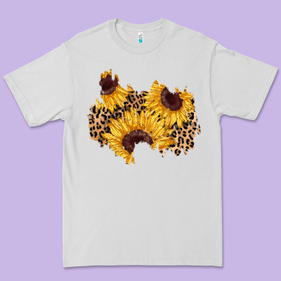 Sunflower Leopard Patch Premium Tee Designed By Adodesignshop