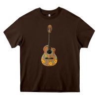 Chocolate Brown mexican guitar Heavy Core Tee - Artiststas