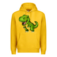 Lemon Cartoon T-Rex Premium Hoodie - HowdyJamesFarm